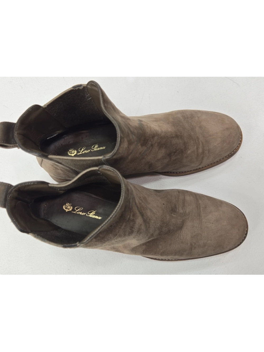 Loro Piana Montrond Chelsea Boot Brown Suede Size 38.5 Womens READ. - Picture 14 of 14
